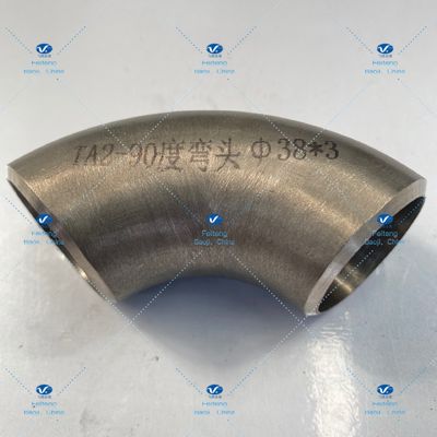 Low Density Seamless Gr2 Titanium Elbow OD38*3